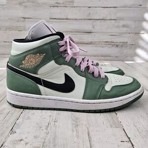 Air Jordan 1 Mid SE Dutch Green Women's Sneakers Shoes - Size 10.5